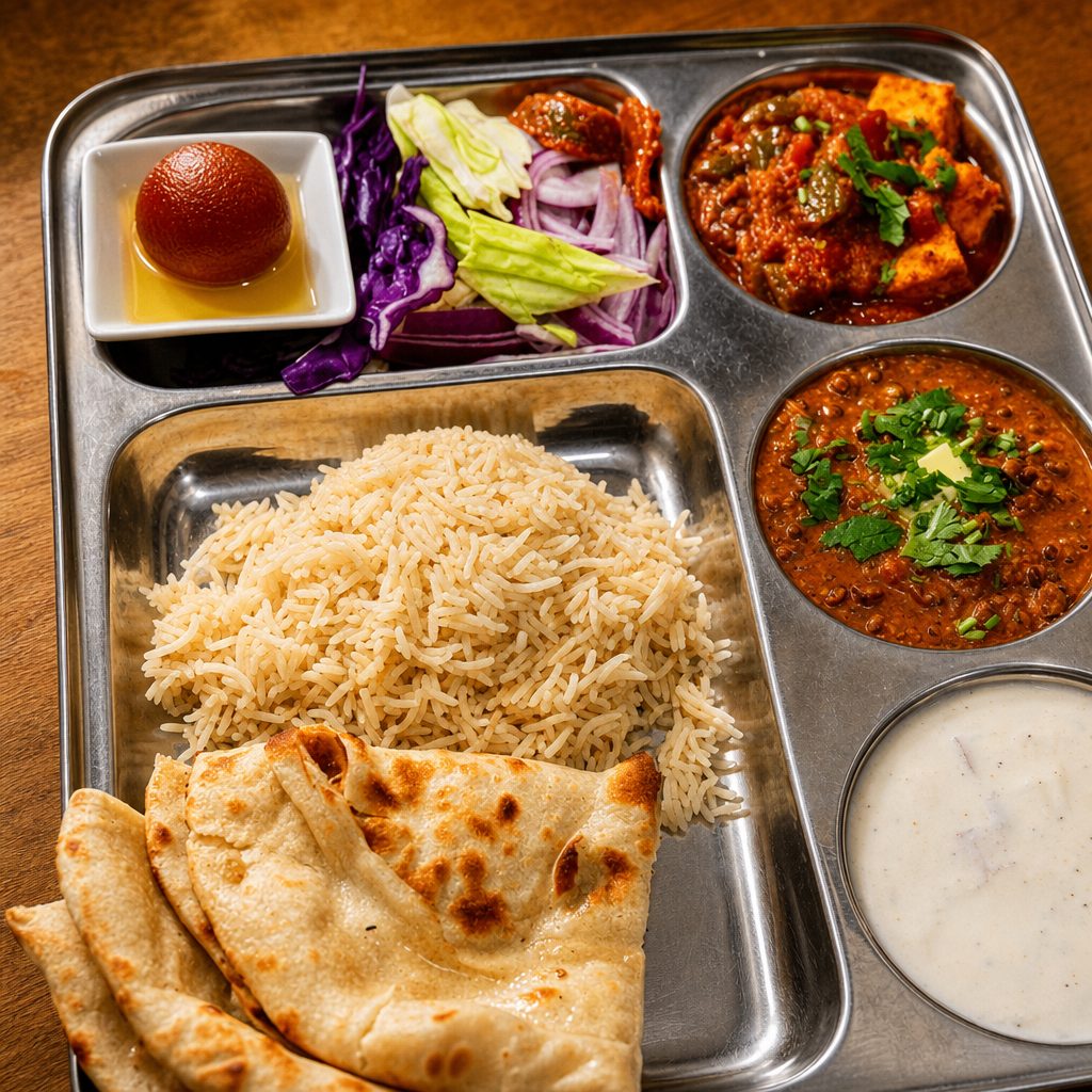 Goat - Lamb Thali.